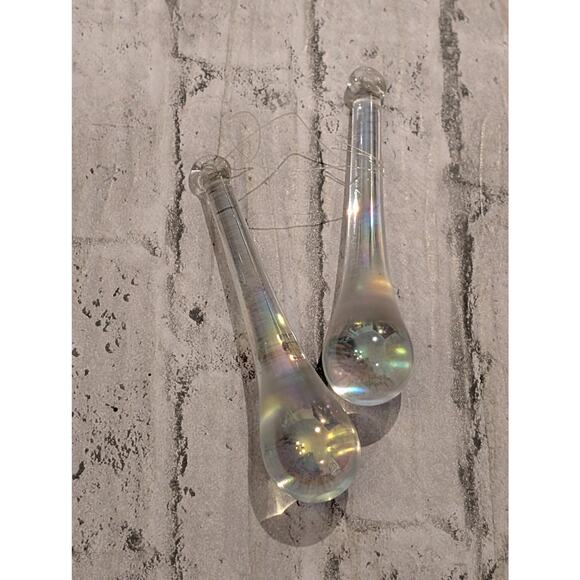 Hand Blown Glass Rain/Tear Drop Ornaments - Christmas/Other - Picture 7 of 10